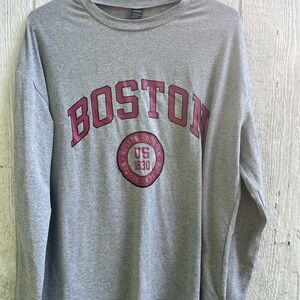 Gray Boston Graphic Men's Shirt